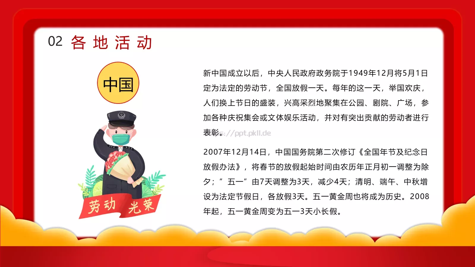 主题班会汇报PPT模板 第 14 页预览图
