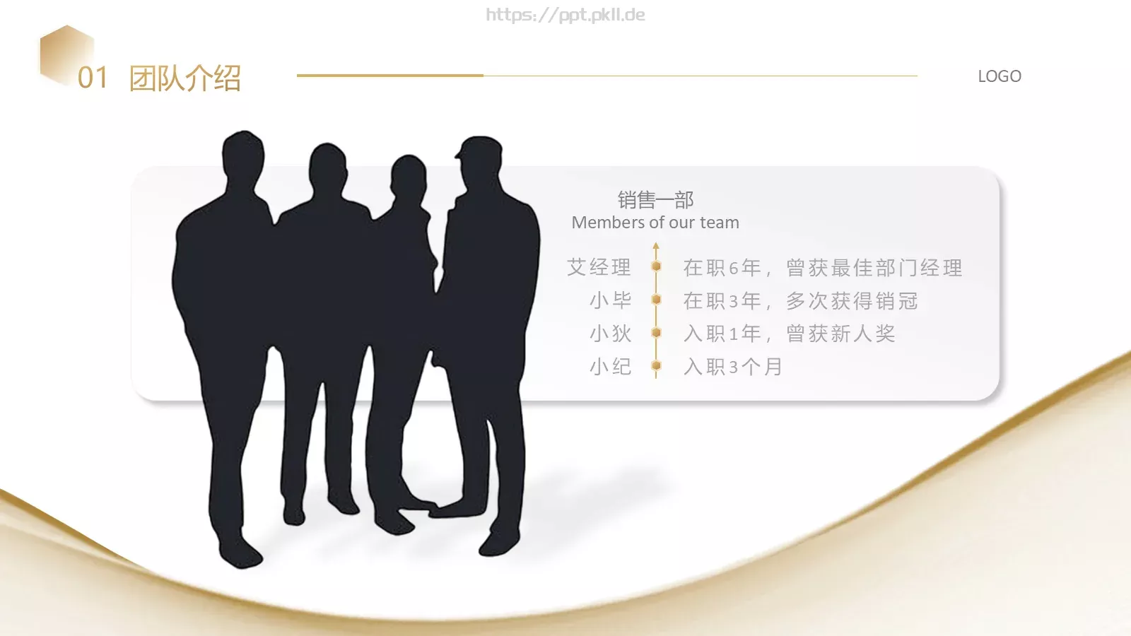 年中工作总结PPT模板 第 4 页缩略图