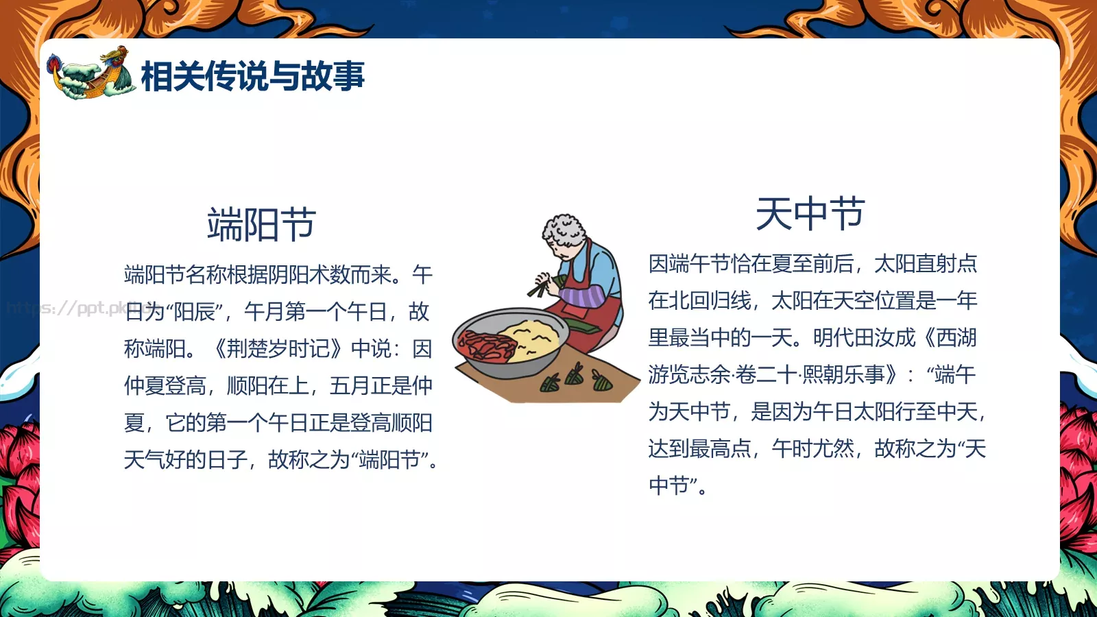 端午赛龙舟PPT模板 第 12 页预览图