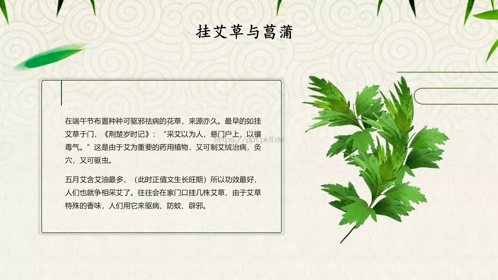 端午节主题汇报PPT模板 第 13 页预览图
