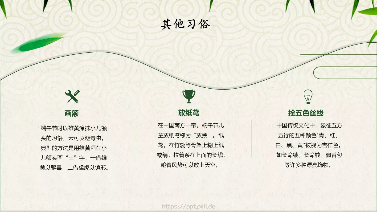 端午节主题汇报PPT模板 第 14 页预览图