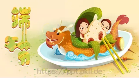 端午节主题PPT模板 缩略图