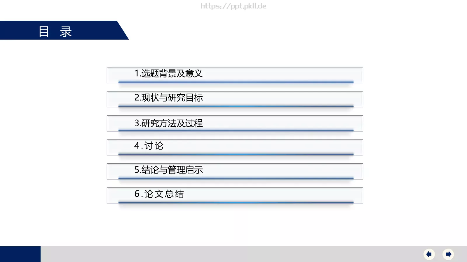 毕业答辩毕业论文答辩模版PPT模板 第 3 页缩略图