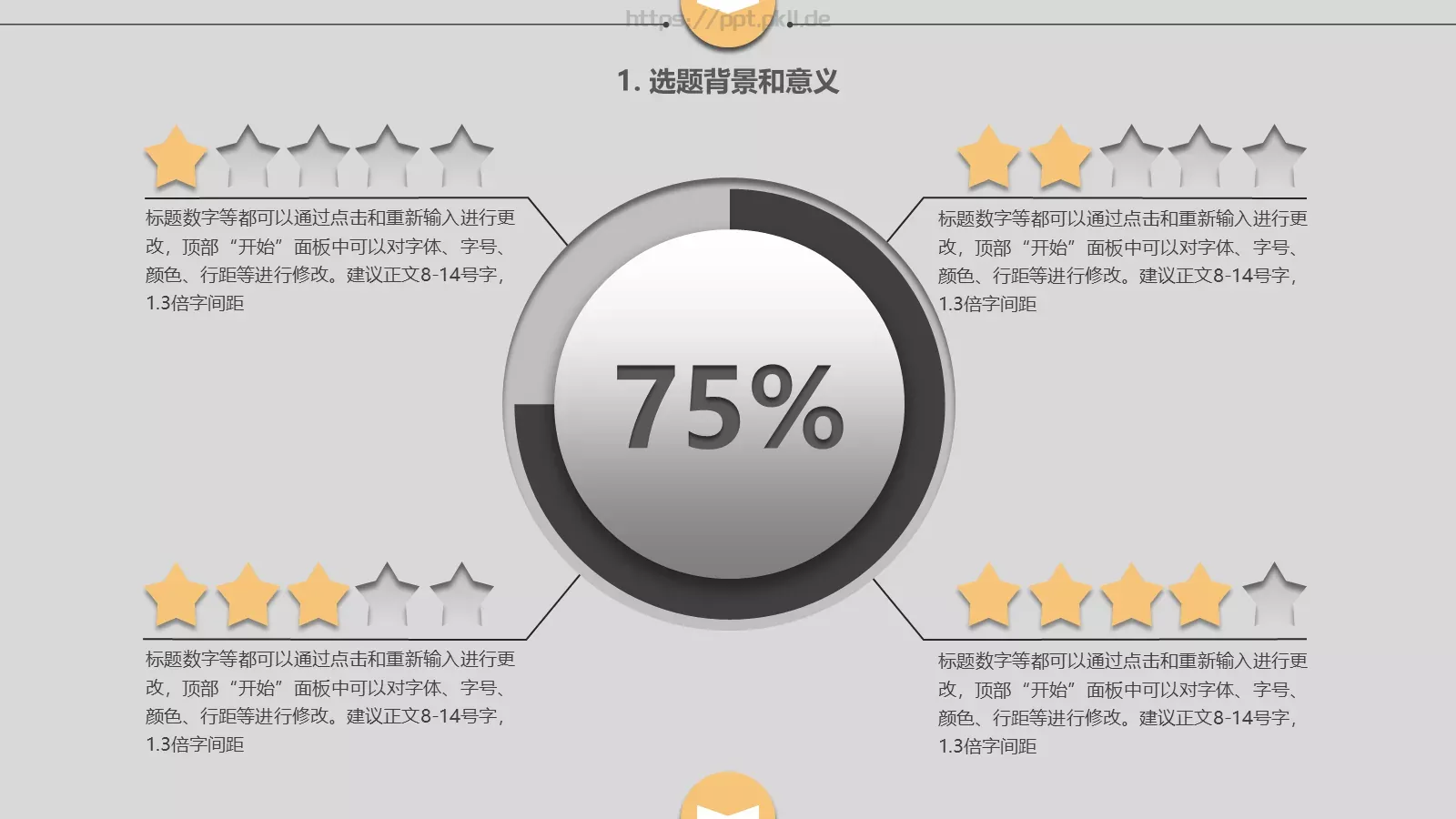 论文答辩PPT模板 第 5 页预览图