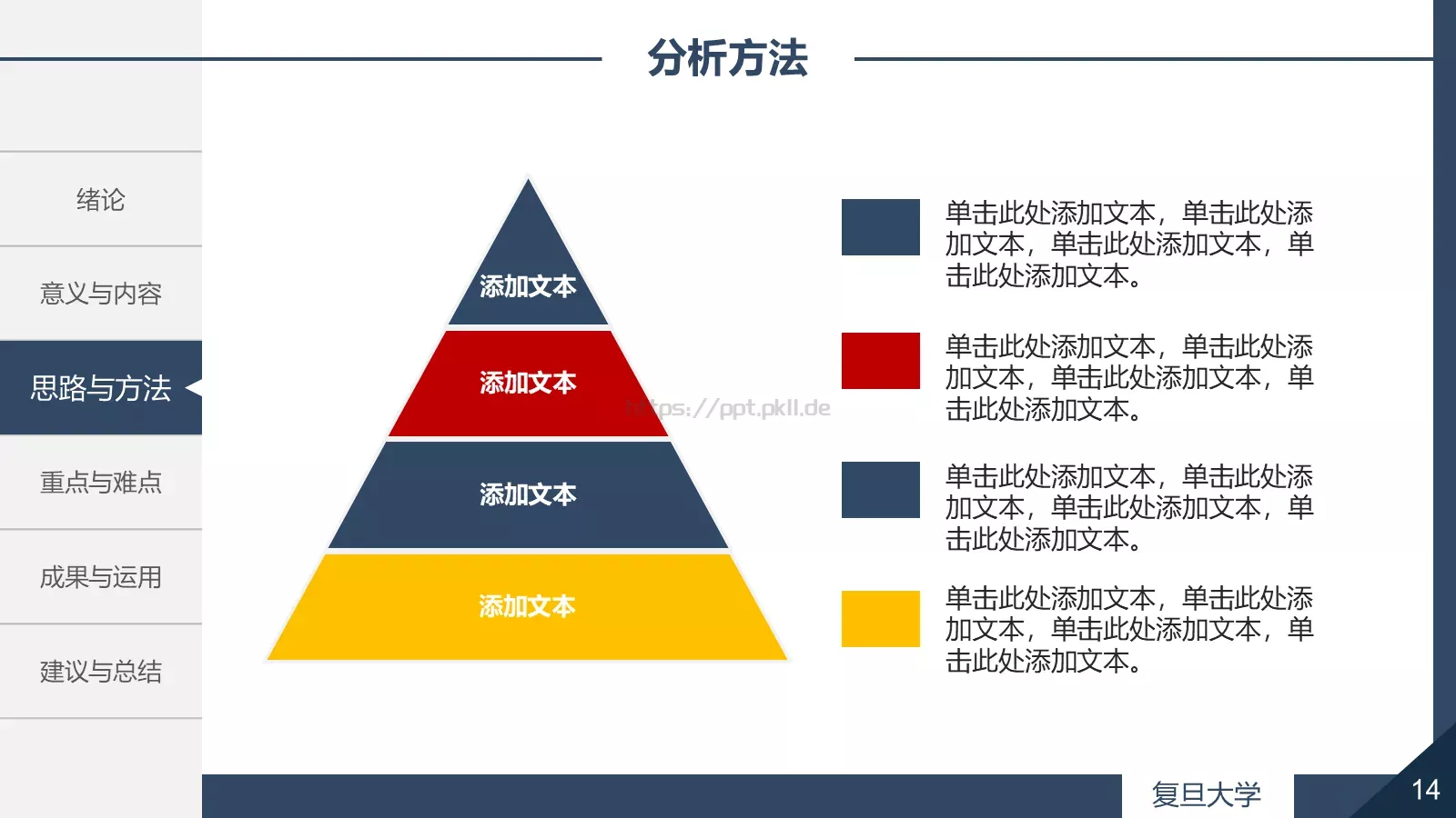 毕业论文答辩PPT模板 第 14 页预览图