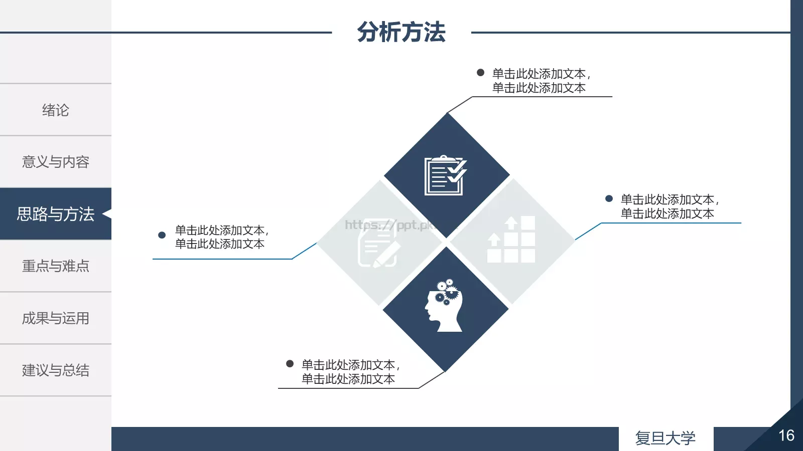毕业论文答辩PPT模板 第 16 页预览图