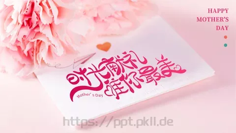 粉色卡通人物母亲节活动策划方案PPT模板 缩略图