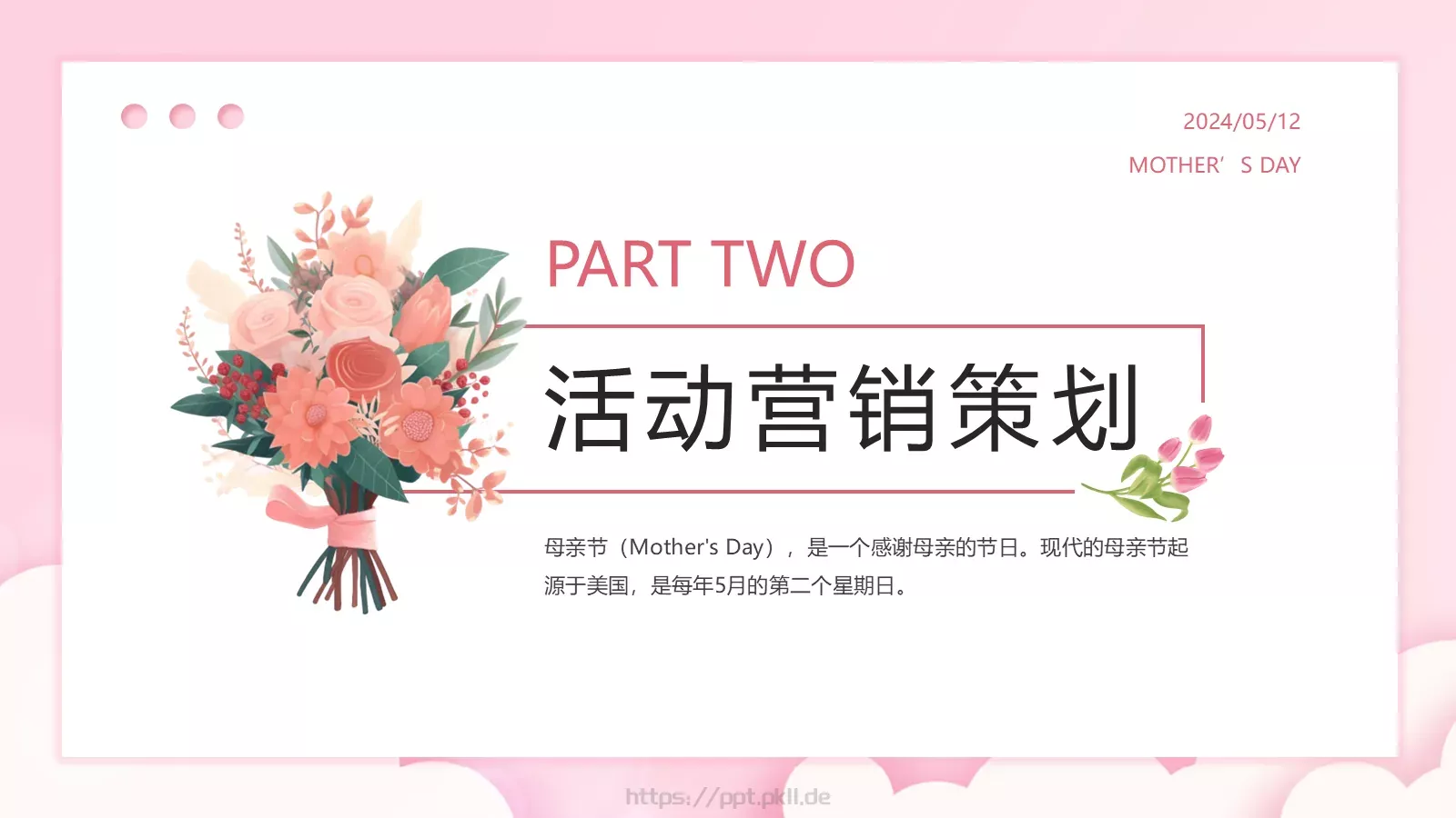 母亲节活动策划方案PPT模板 第 8 页预览图