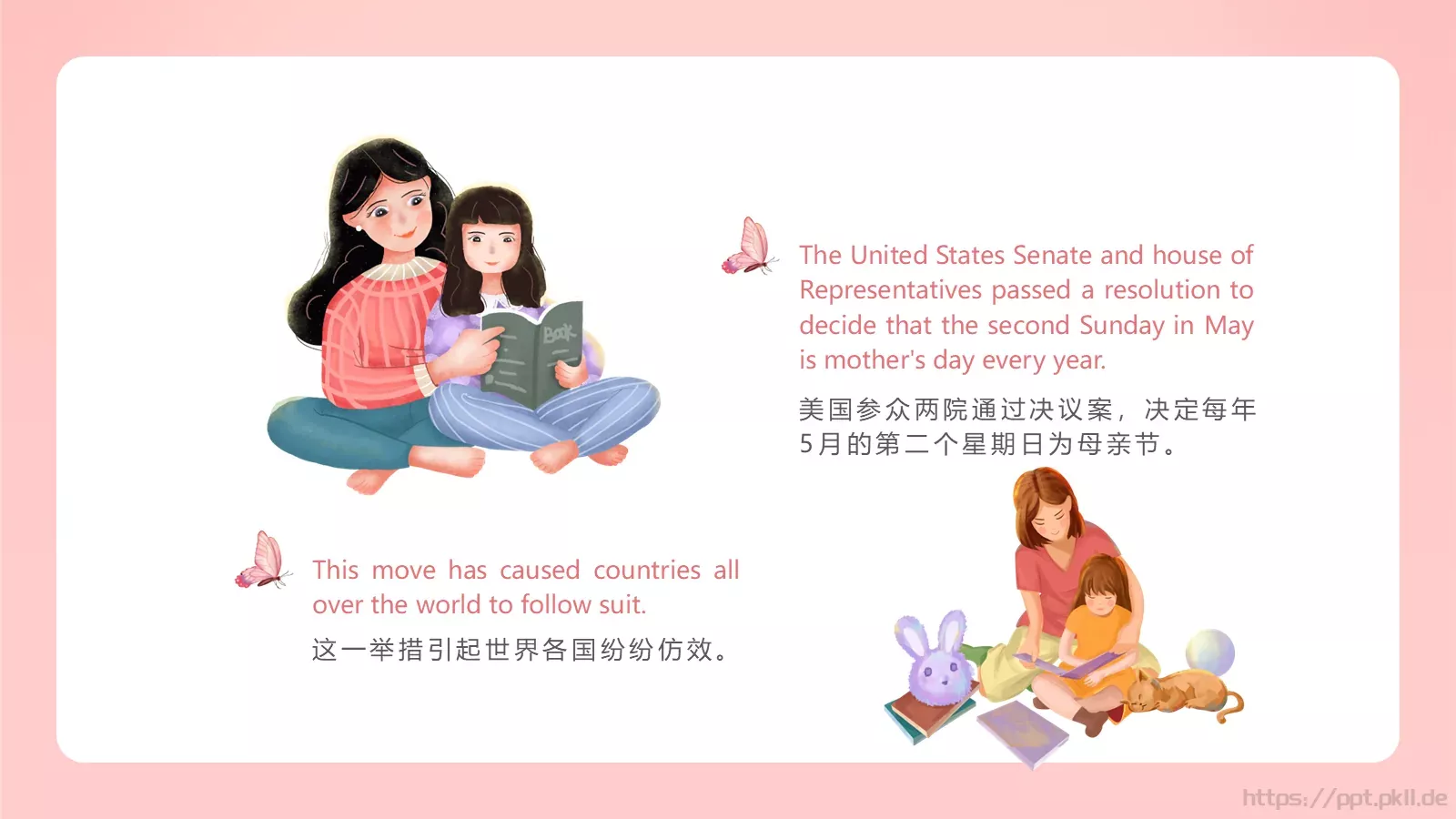 母亲节英文介绍PPT模板 第 6 页预览图