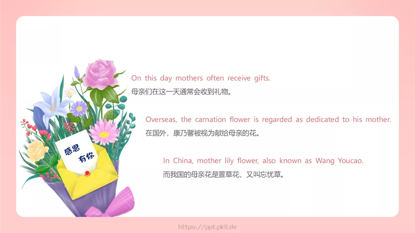 母亲节英文介绍PPT模板 第 7 页预览图