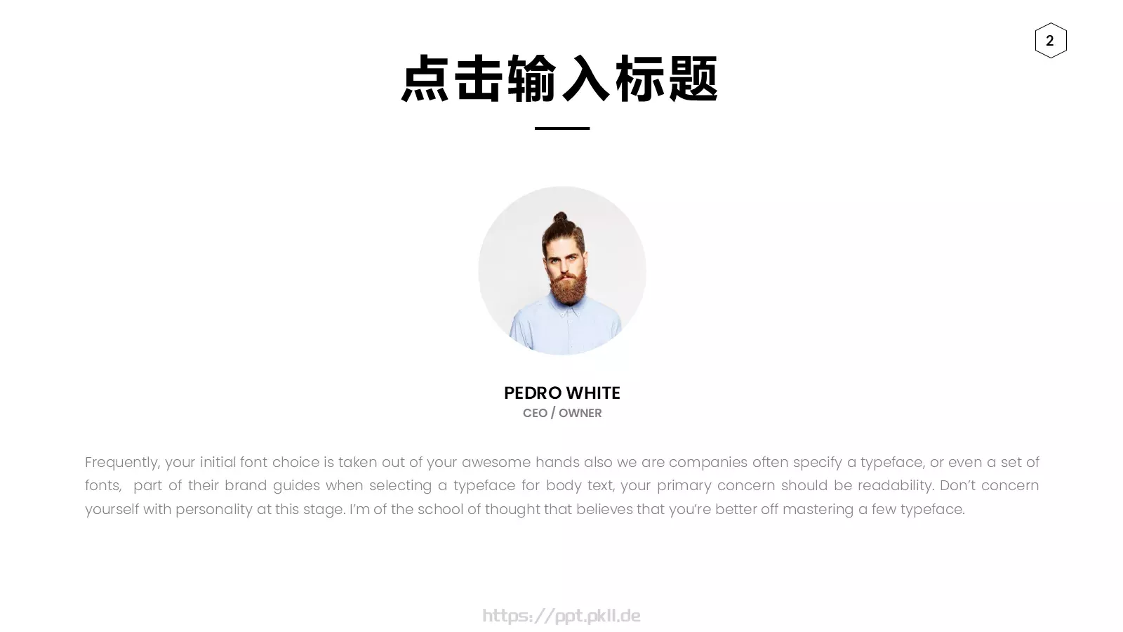 欧美极简大气商务汇报PPT模板 第 2 页缩略图