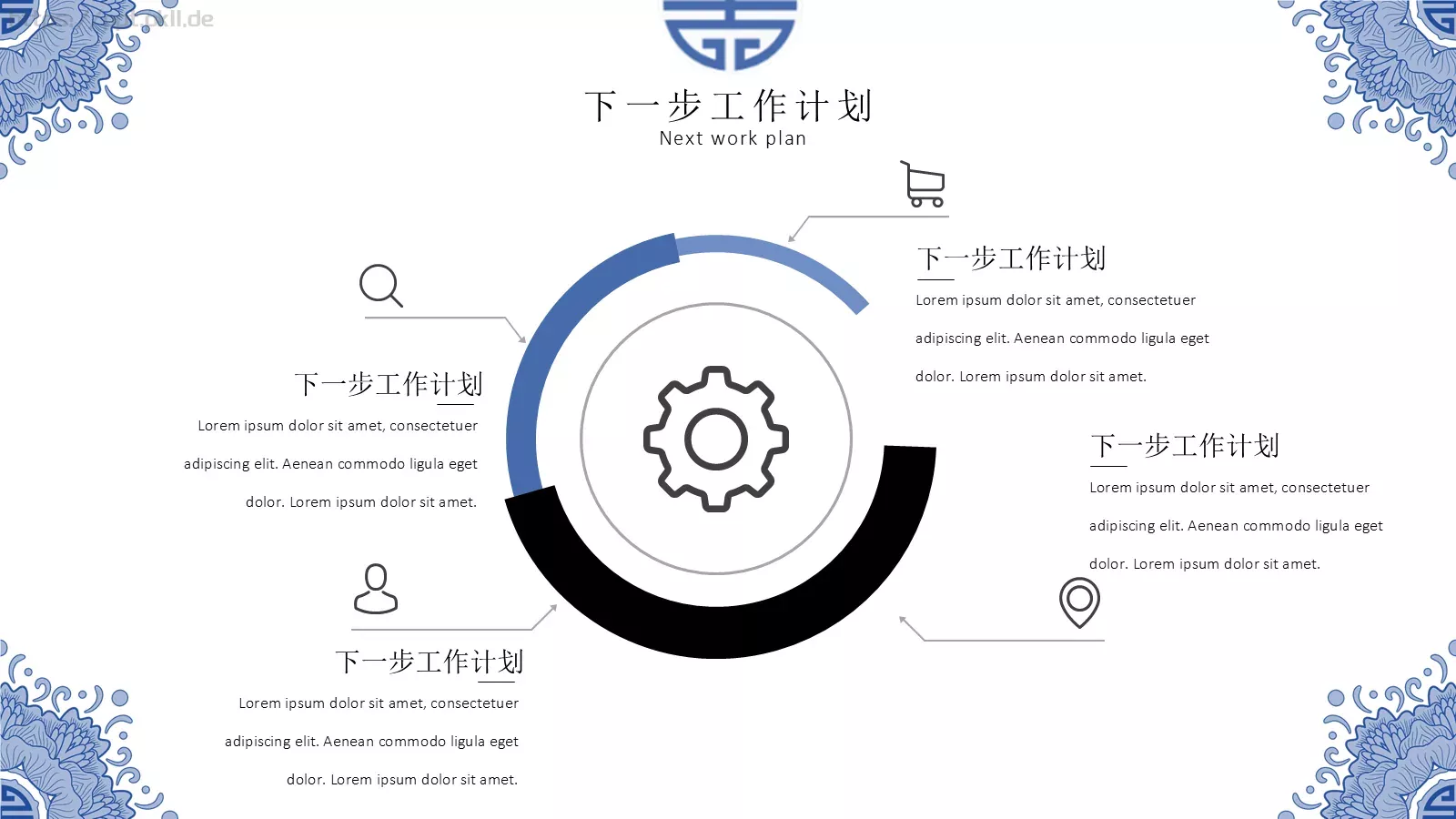 中国风年终总结PPT模板 第 23 页预览图
