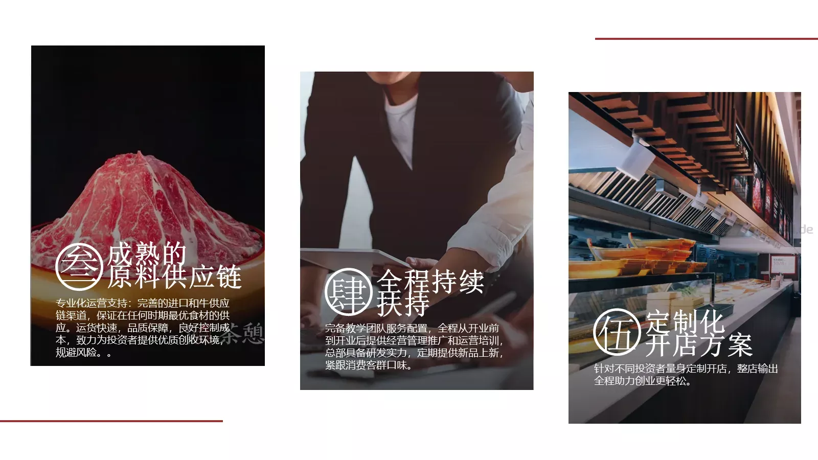 茶憩贩锅物料理加盟商手册PPT模板 第 7 页预览图