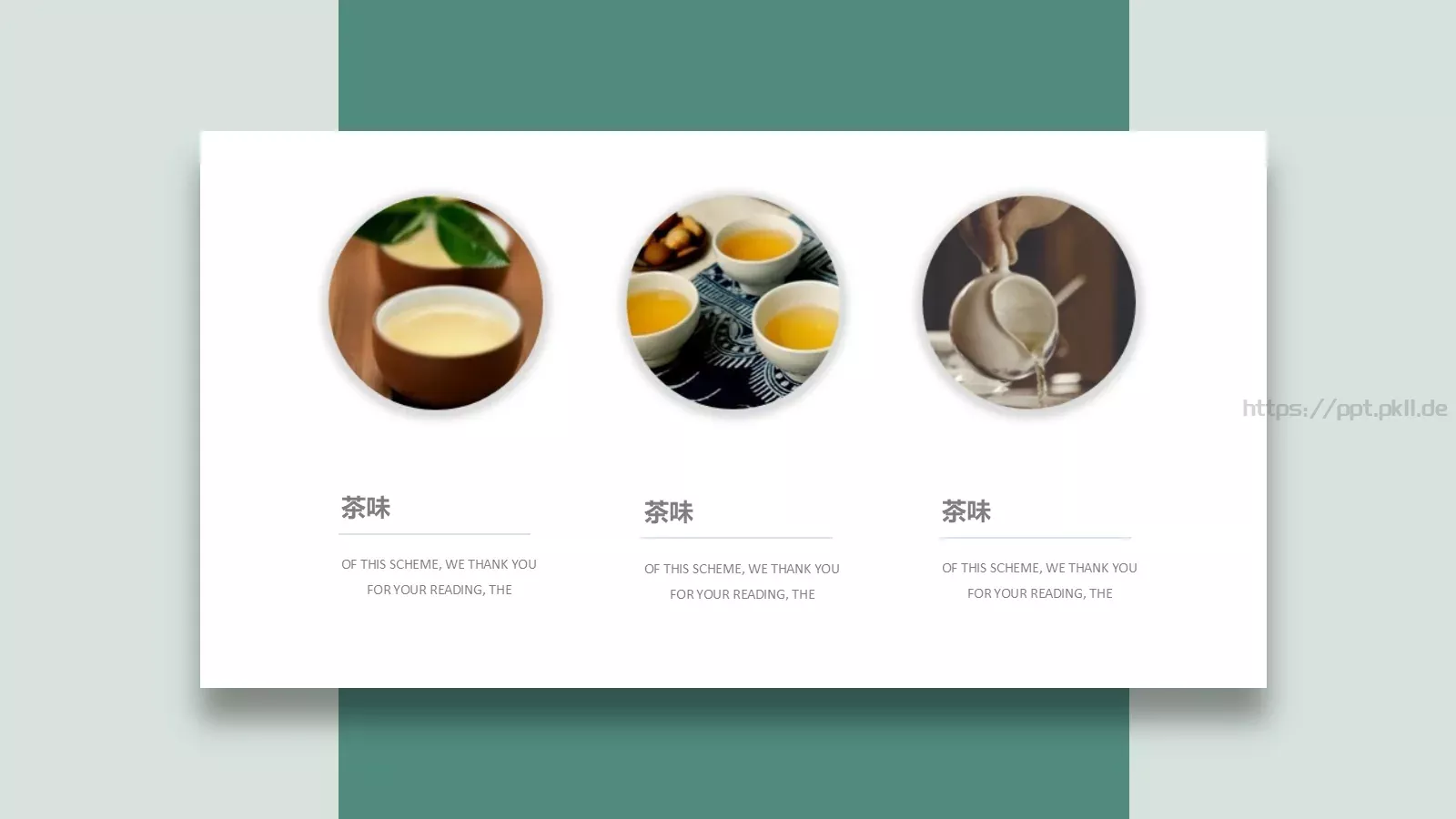 茶文化主题汇报PPT模板 第 7 页预览图