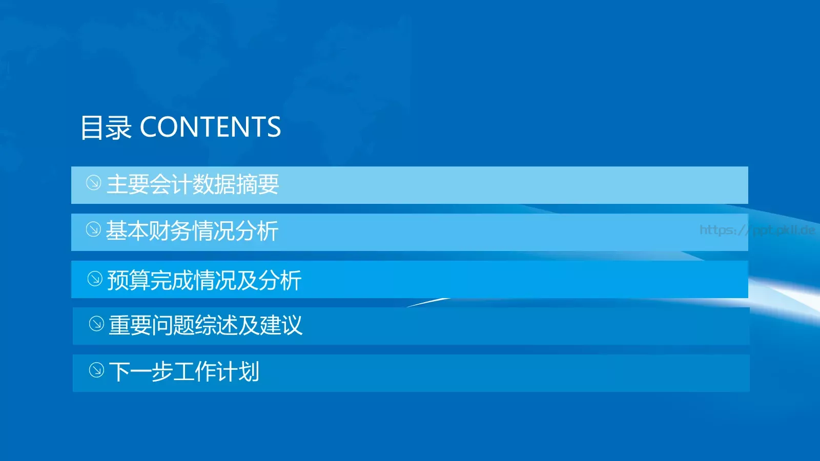 工作汇报PPT模板 第 3 页缩略图