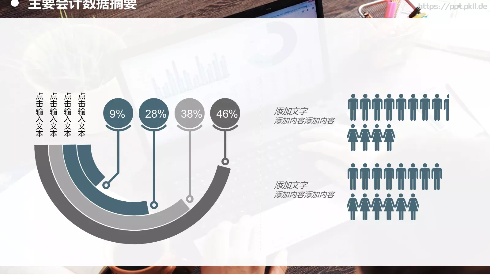 财务报告PPT模板 第 4 页缩略图
