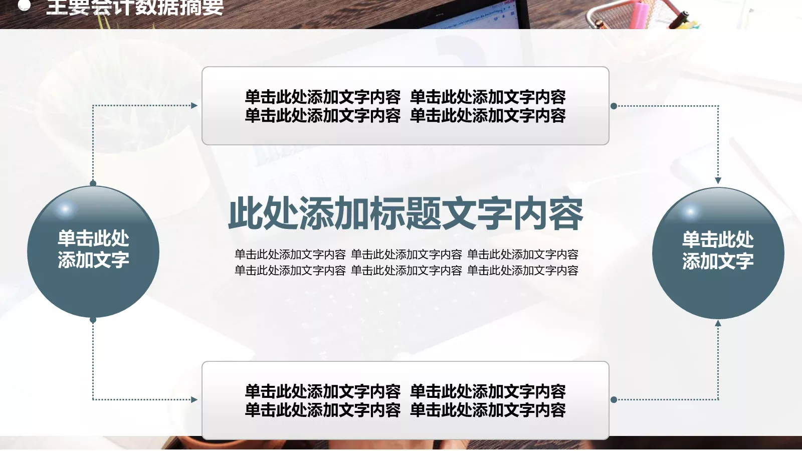 财务报告PPT模板 第 6 页预览图