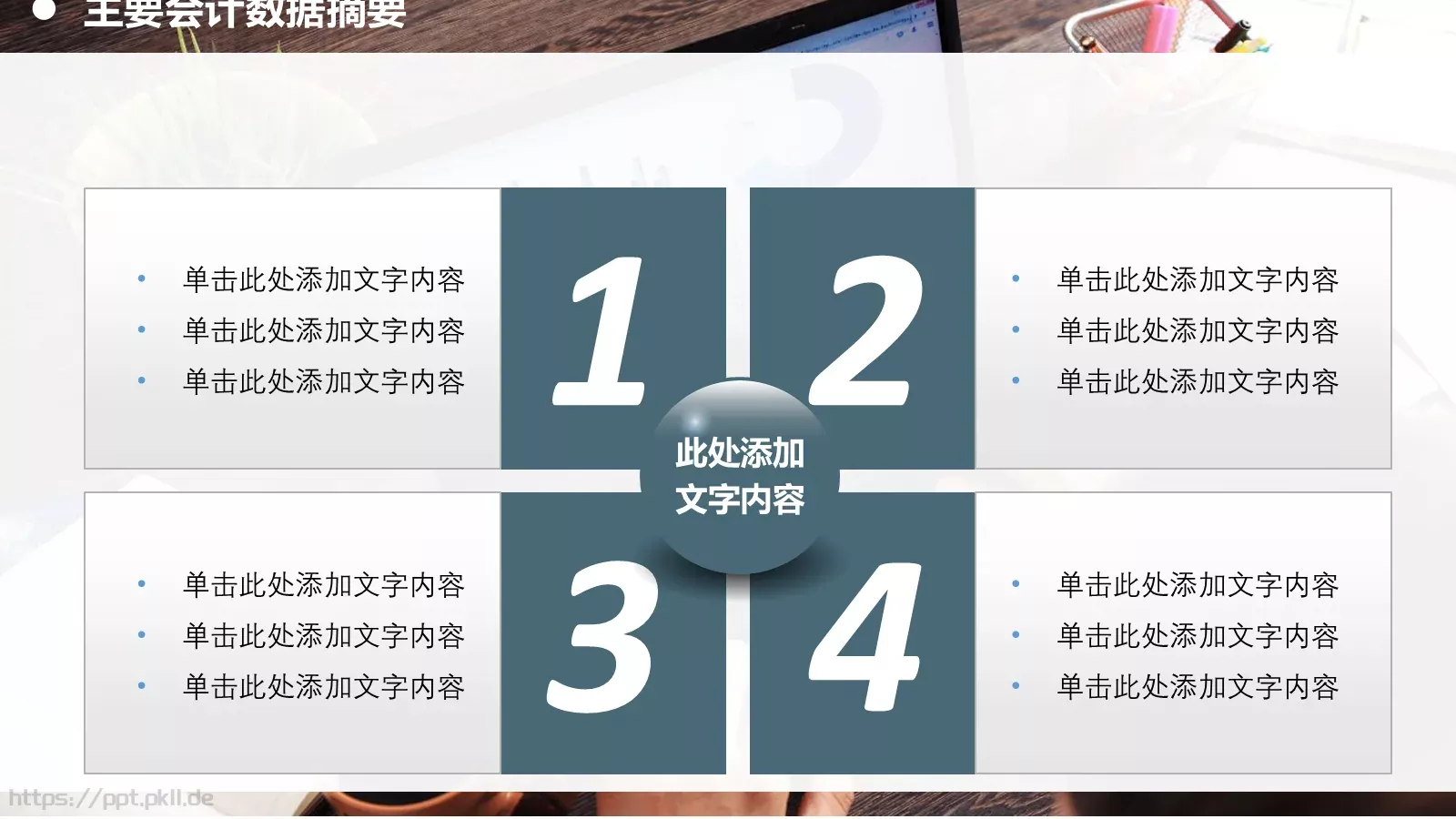 财务报告PPT模板 第 7 页预览图
