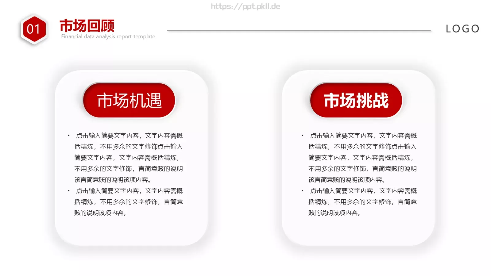 财务汇报数据分析报告PPT模板 第 7 页预览图