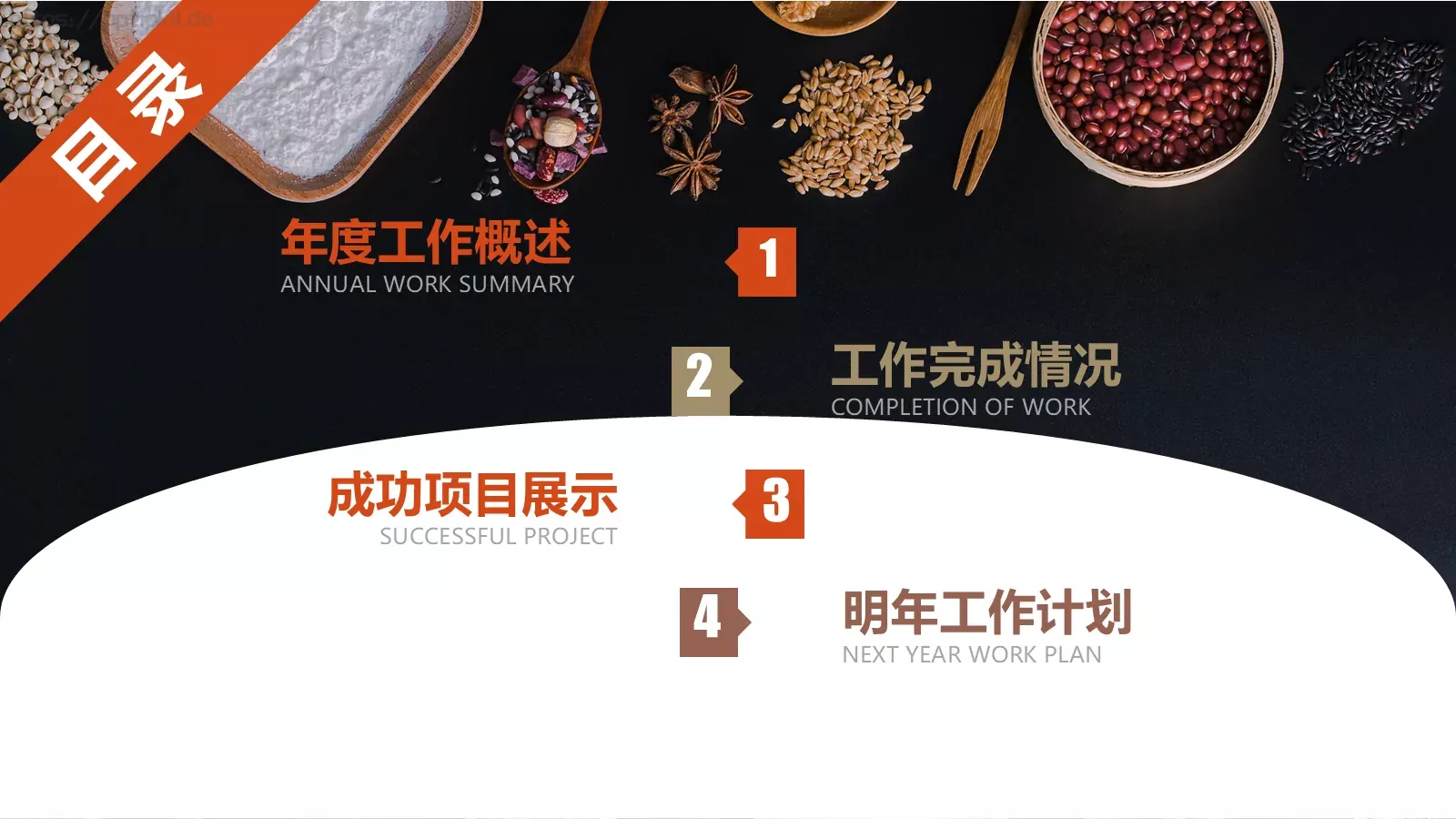 工作总结与计划PPT模板 第 2 页缩略图