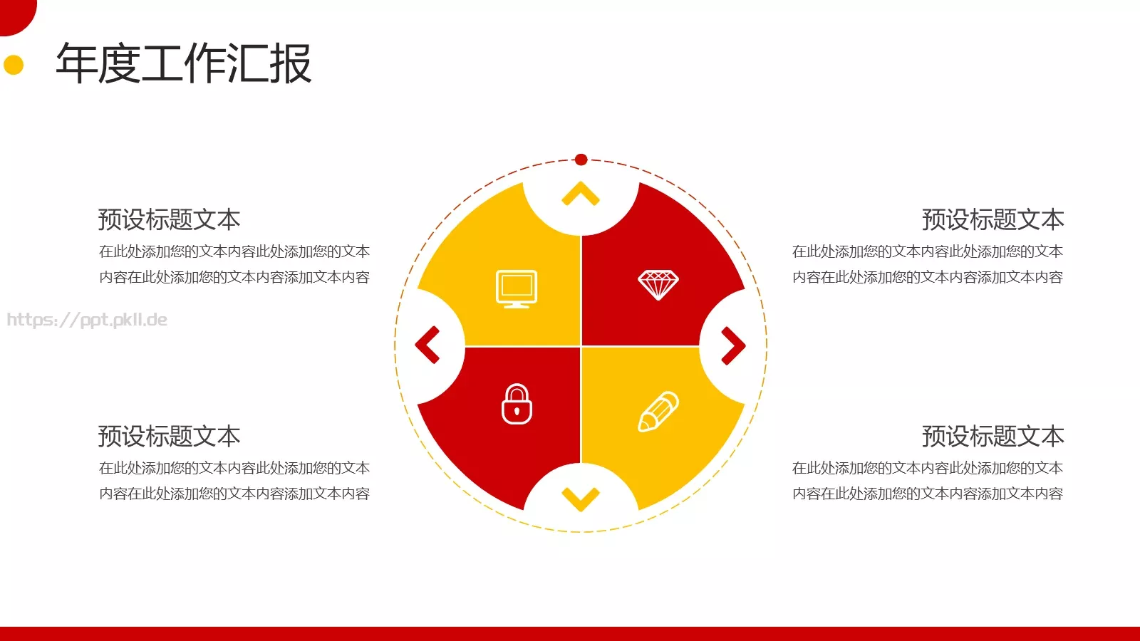 商务年终工作汇报PPT模板 第 5 页预览图