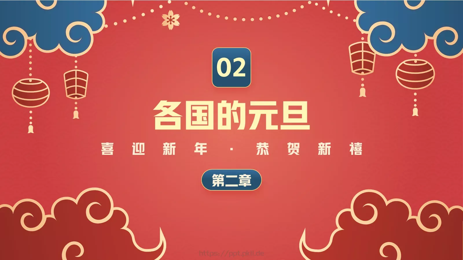 新年春节新年新气象PPT模板 第 10 页预览图