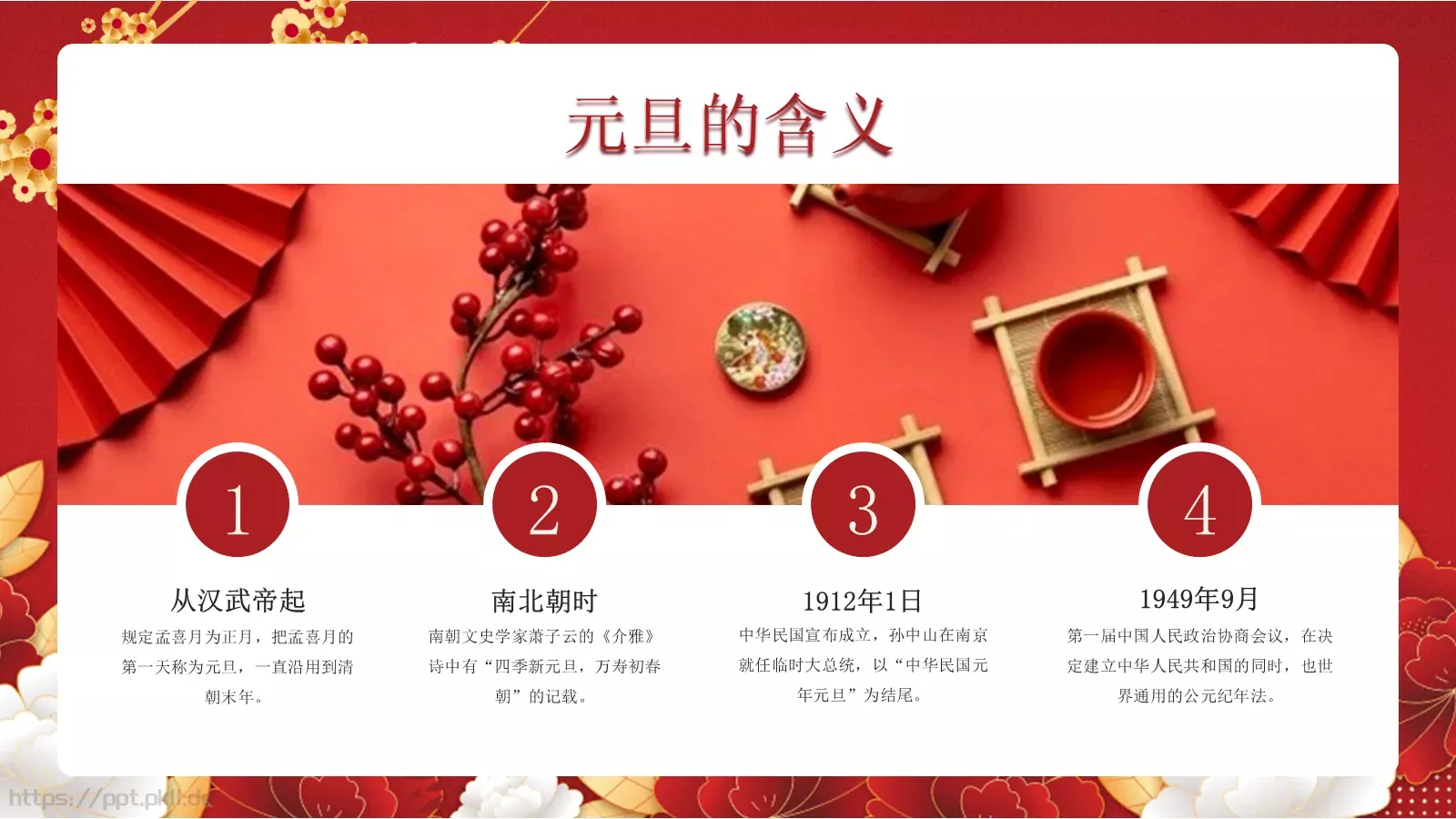 元旦快乐主题班会PPT模板 第 4 页缩略图