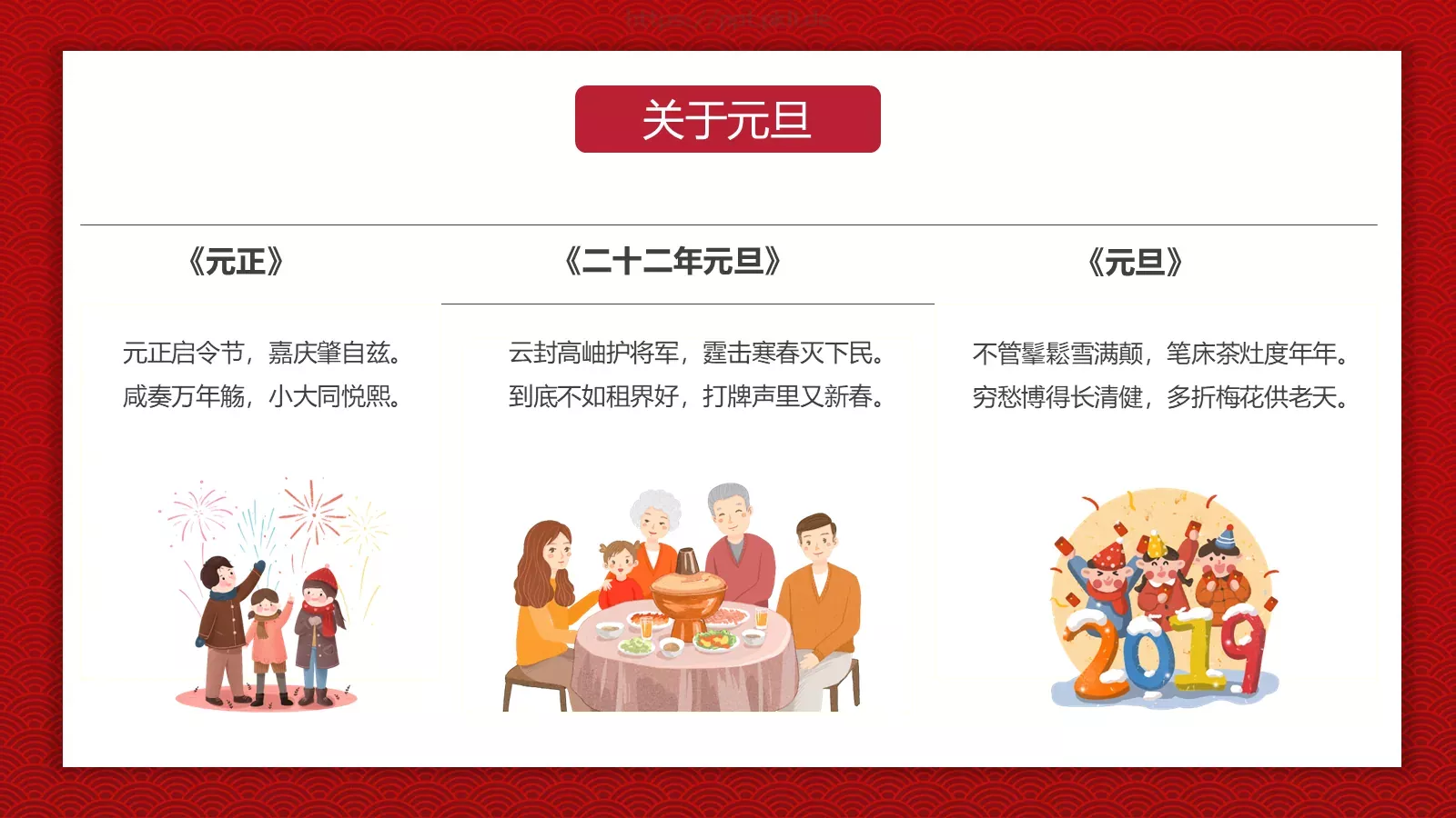 农历某某年通用PPT模板 第 6 页预览图