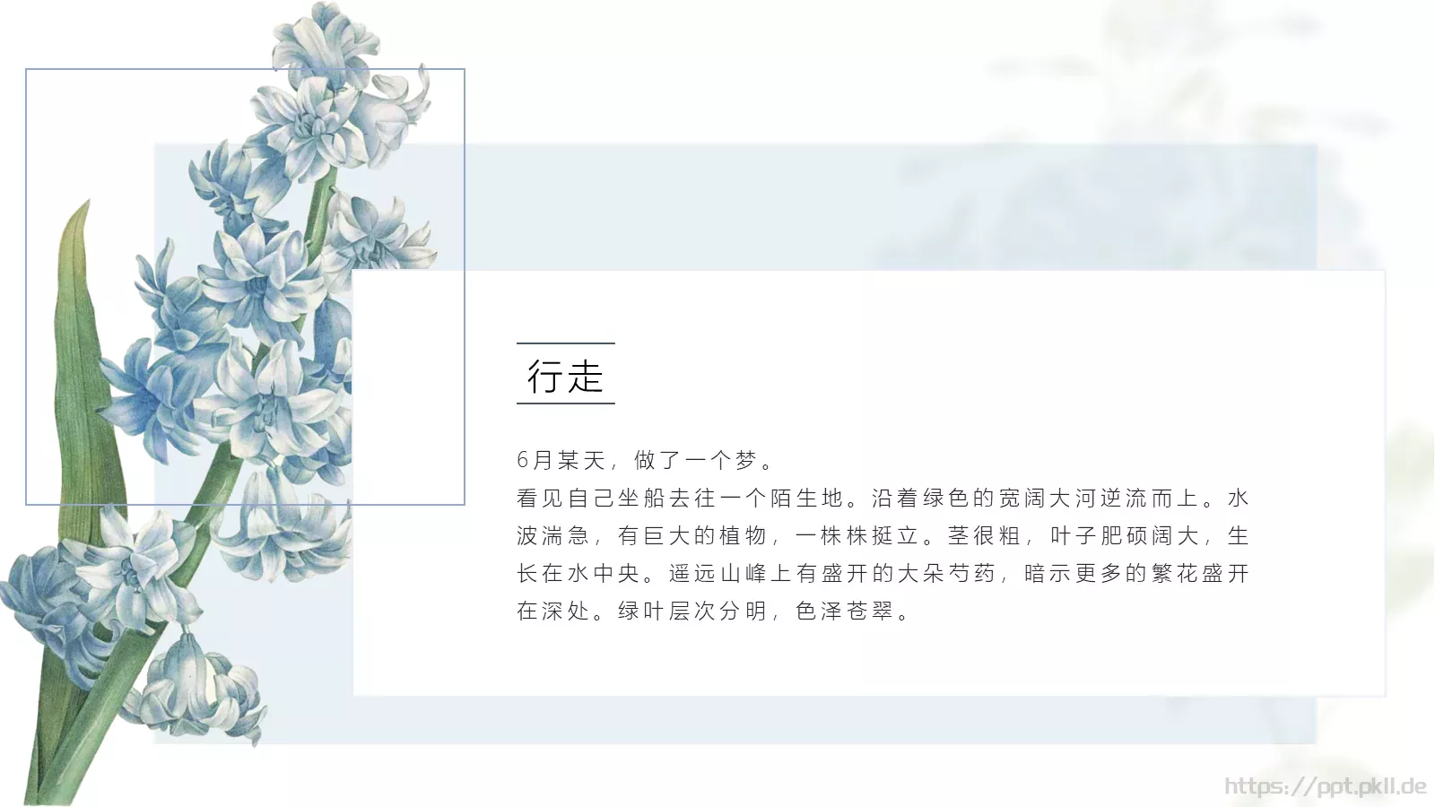 一簇蓝色精灵的小确幸PPT模板 第 11 页预览图