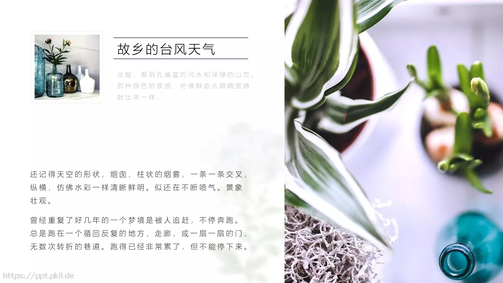 一簇蓝色精灵的小确幸PPT模板 第 16 页预览图
