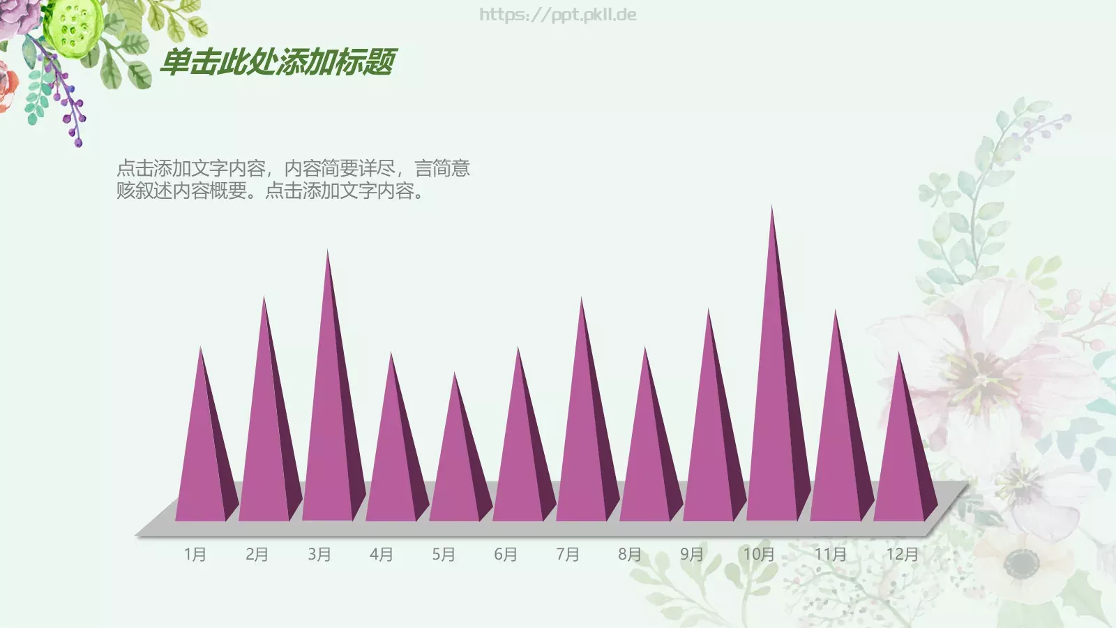 工作计划手绘花朵总结报告PPT模板 第 33 页预览图