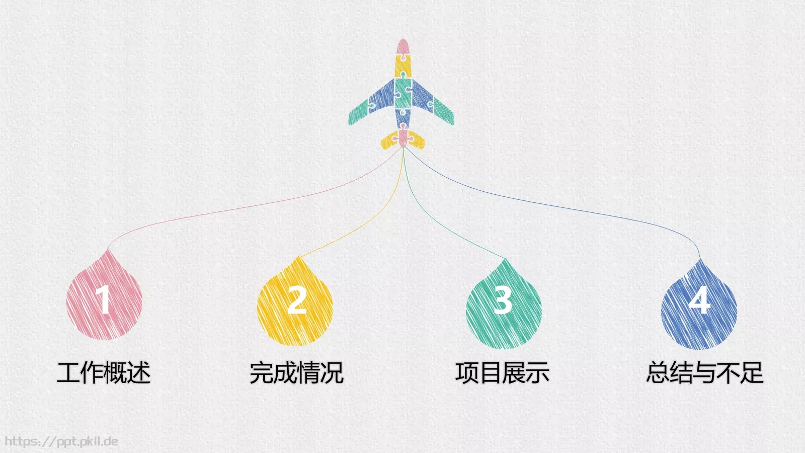 工作总结PPT模板 第 2 页缩略图