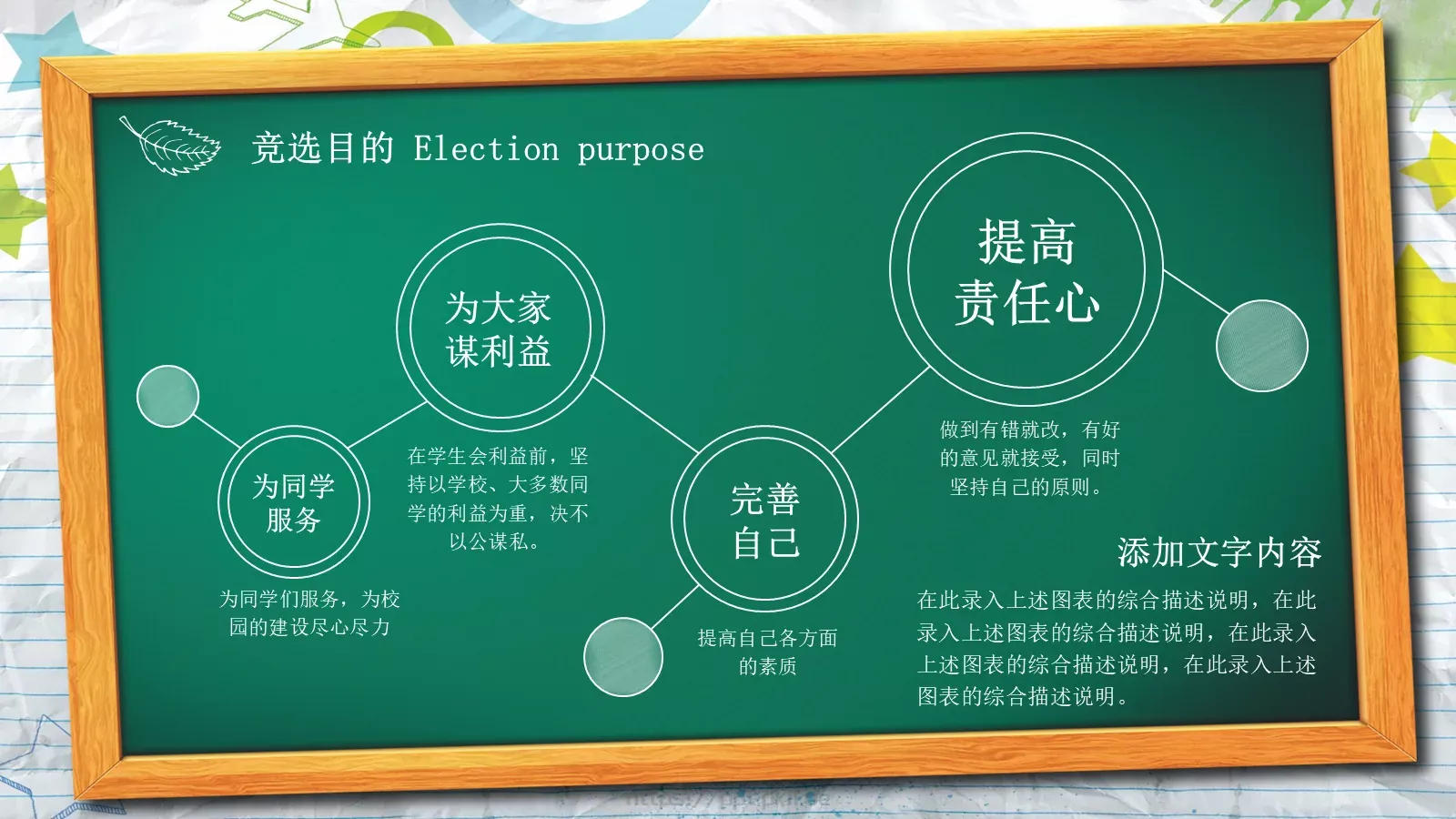 学生会主席竞选答辩PPT模板 第 6 页预览图