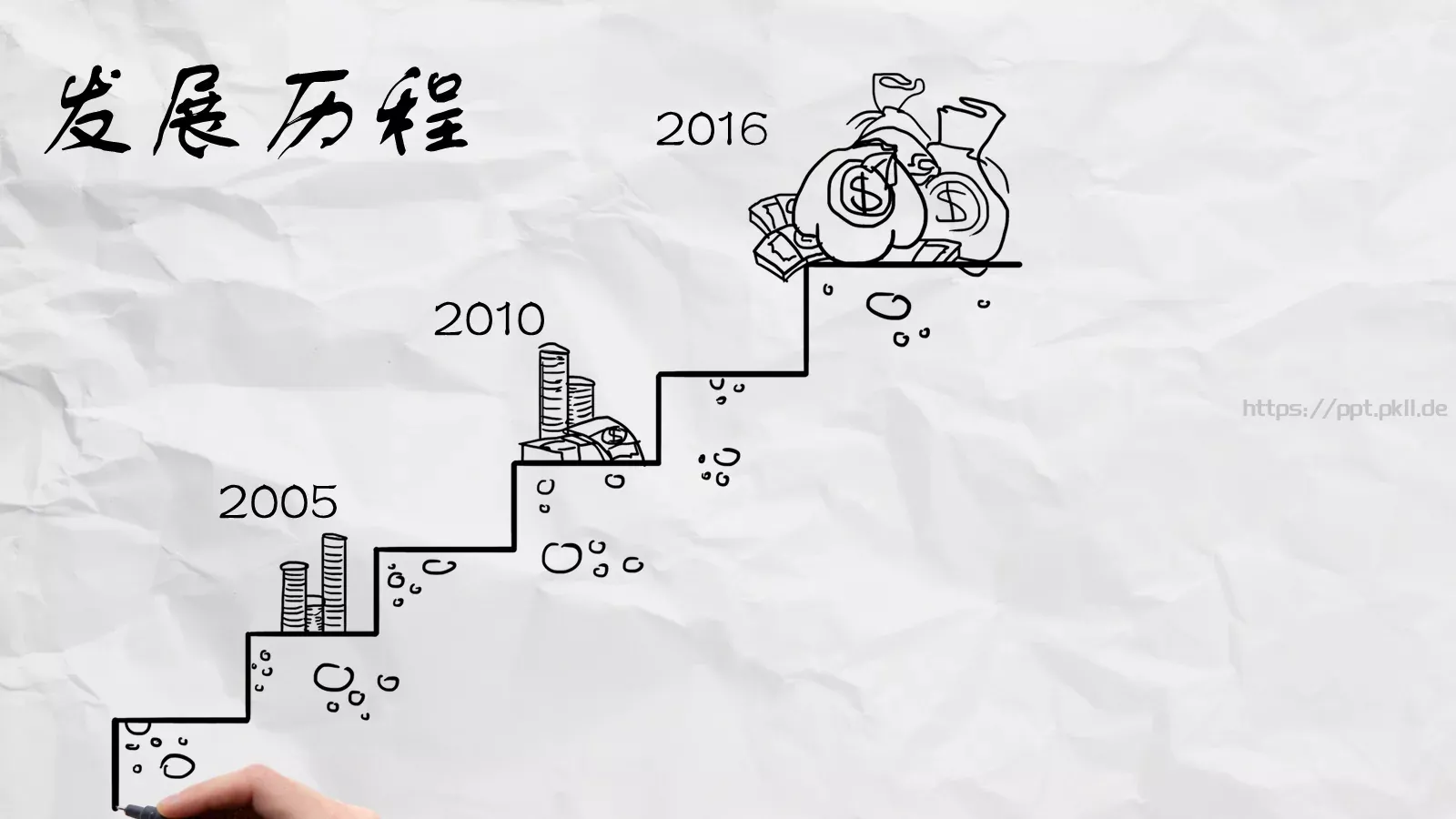 商务汇报手绘风格PPT模板 第 5 页预览图