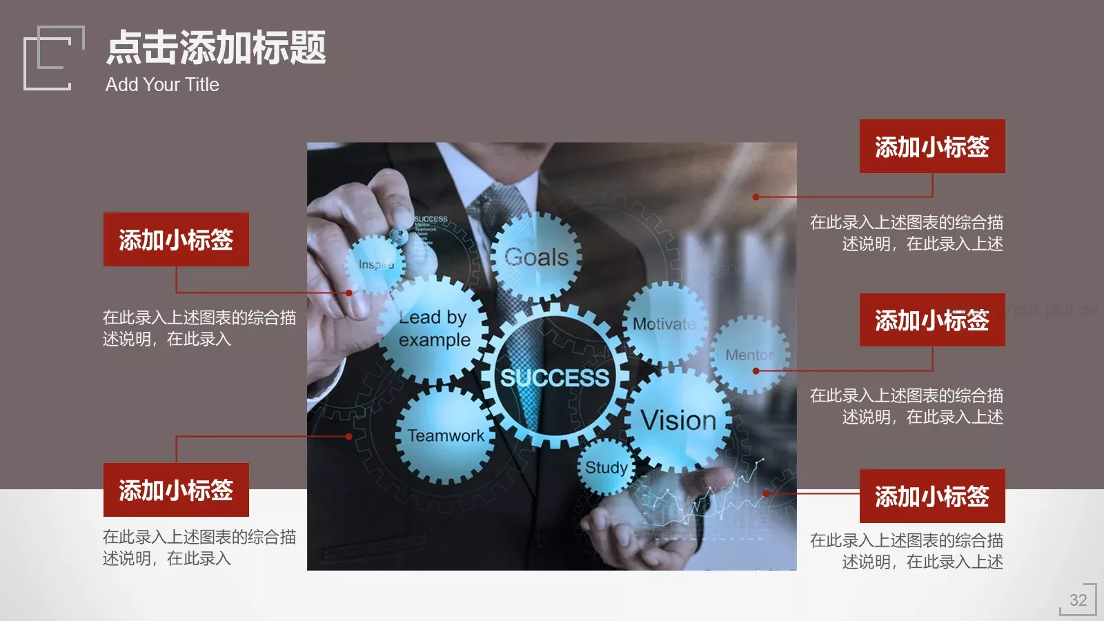 工作汇报PPT模板 第 32 页预览图
