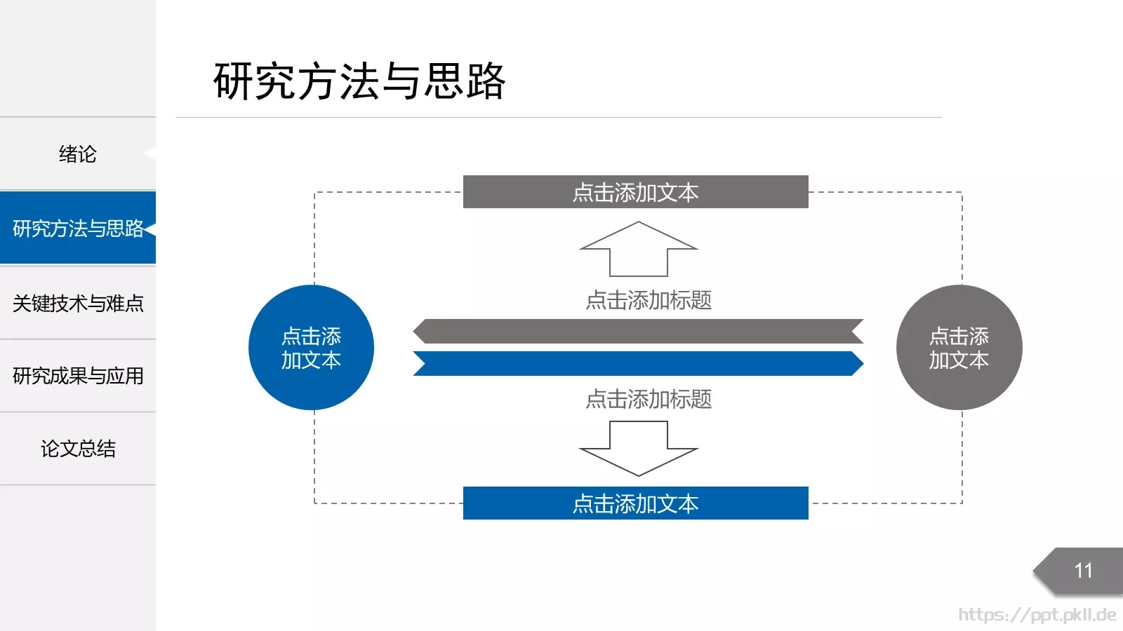 毕业论文答辩PPT模板 第 11 页预览图