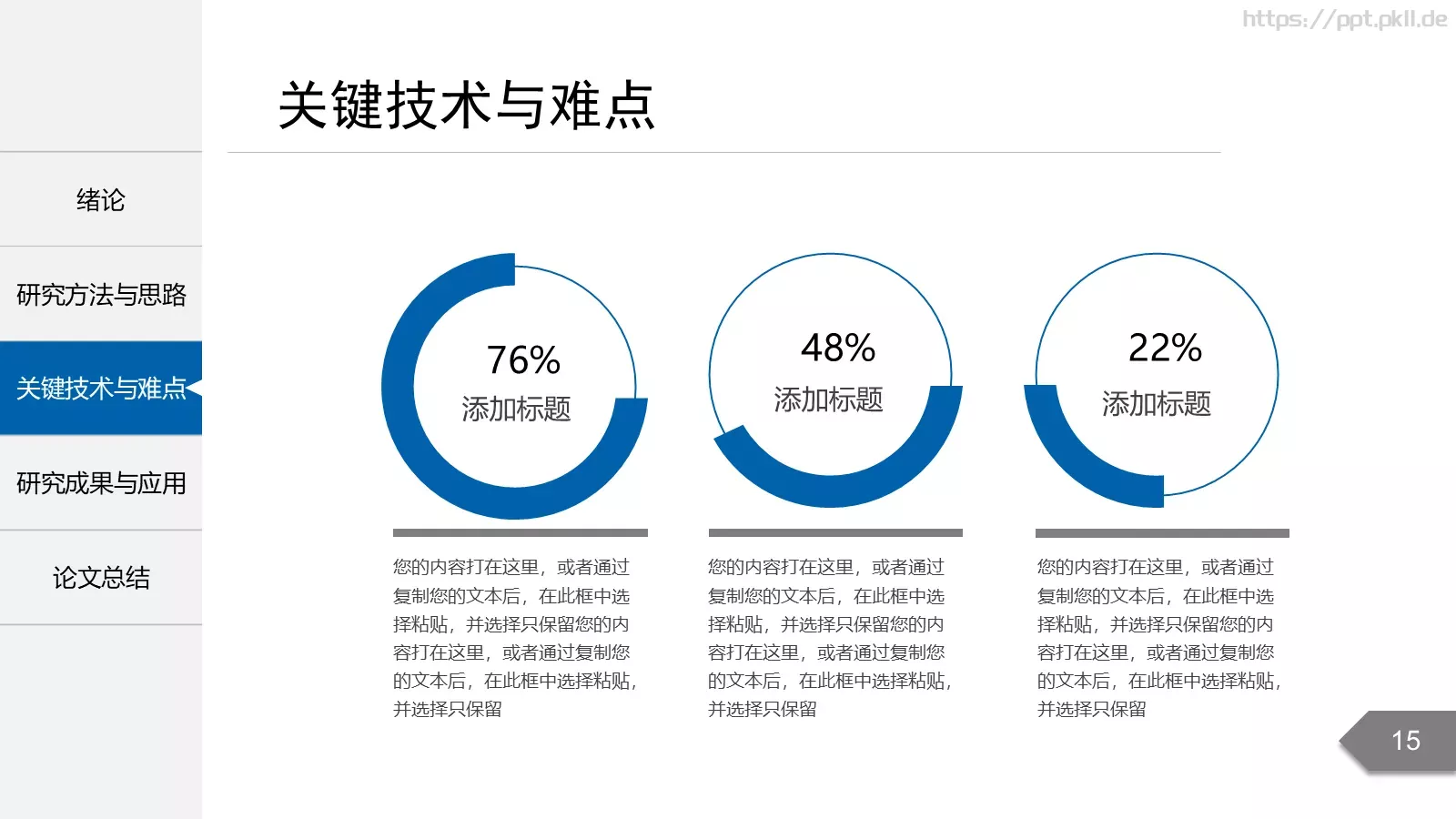 毕业论文答辩PPT模板 第 15 页预览图