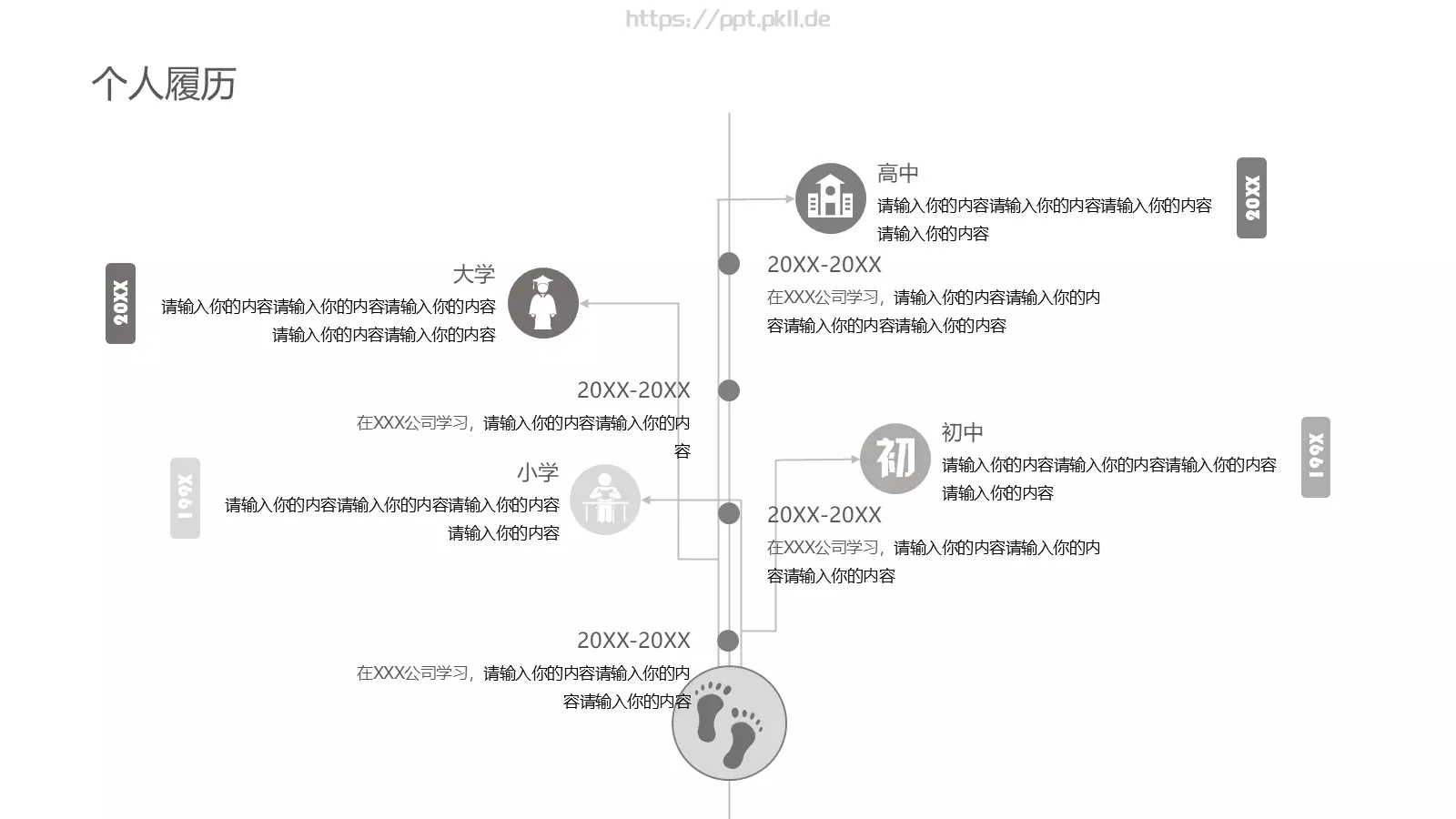 个人简历PPT模板 第 5 页预览图