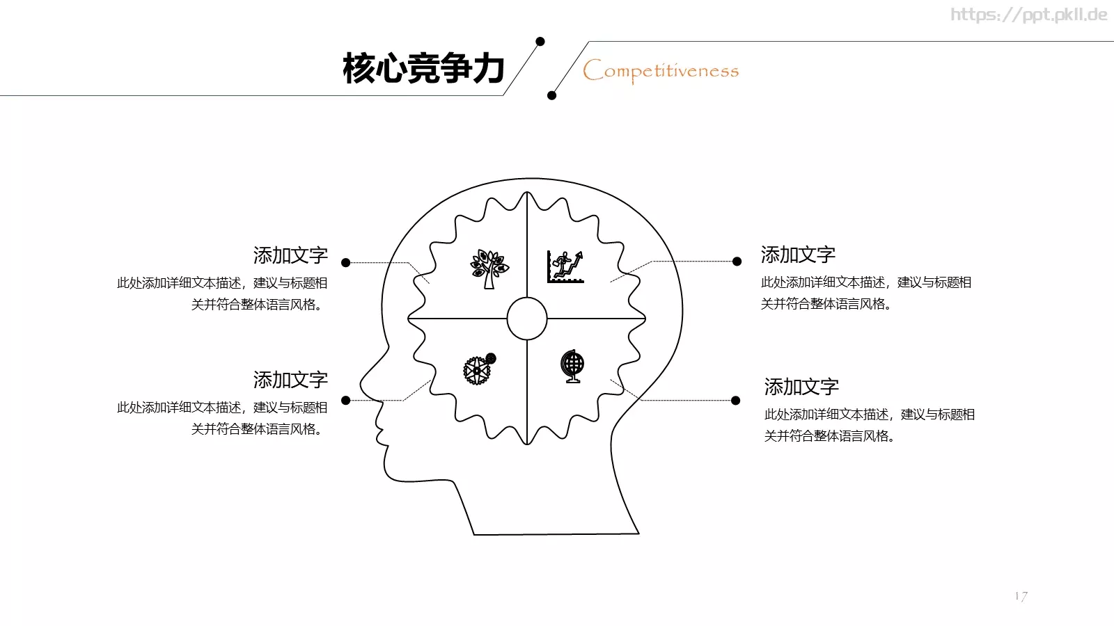 复试面试个人简历汇报PPT模板 第 17 页预览图