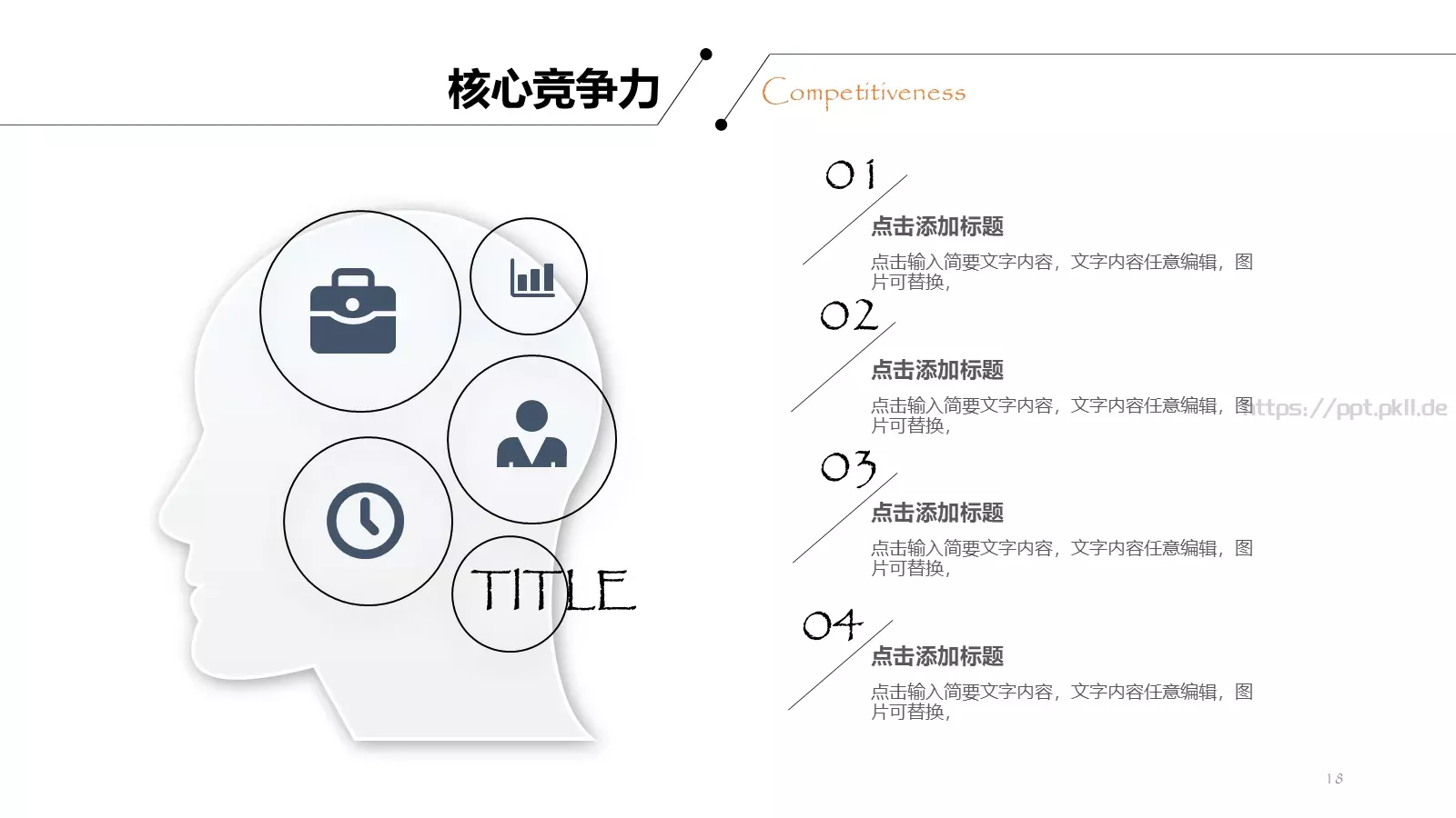 复试面试个人简历汇报PPT模板 第 18 页预览图