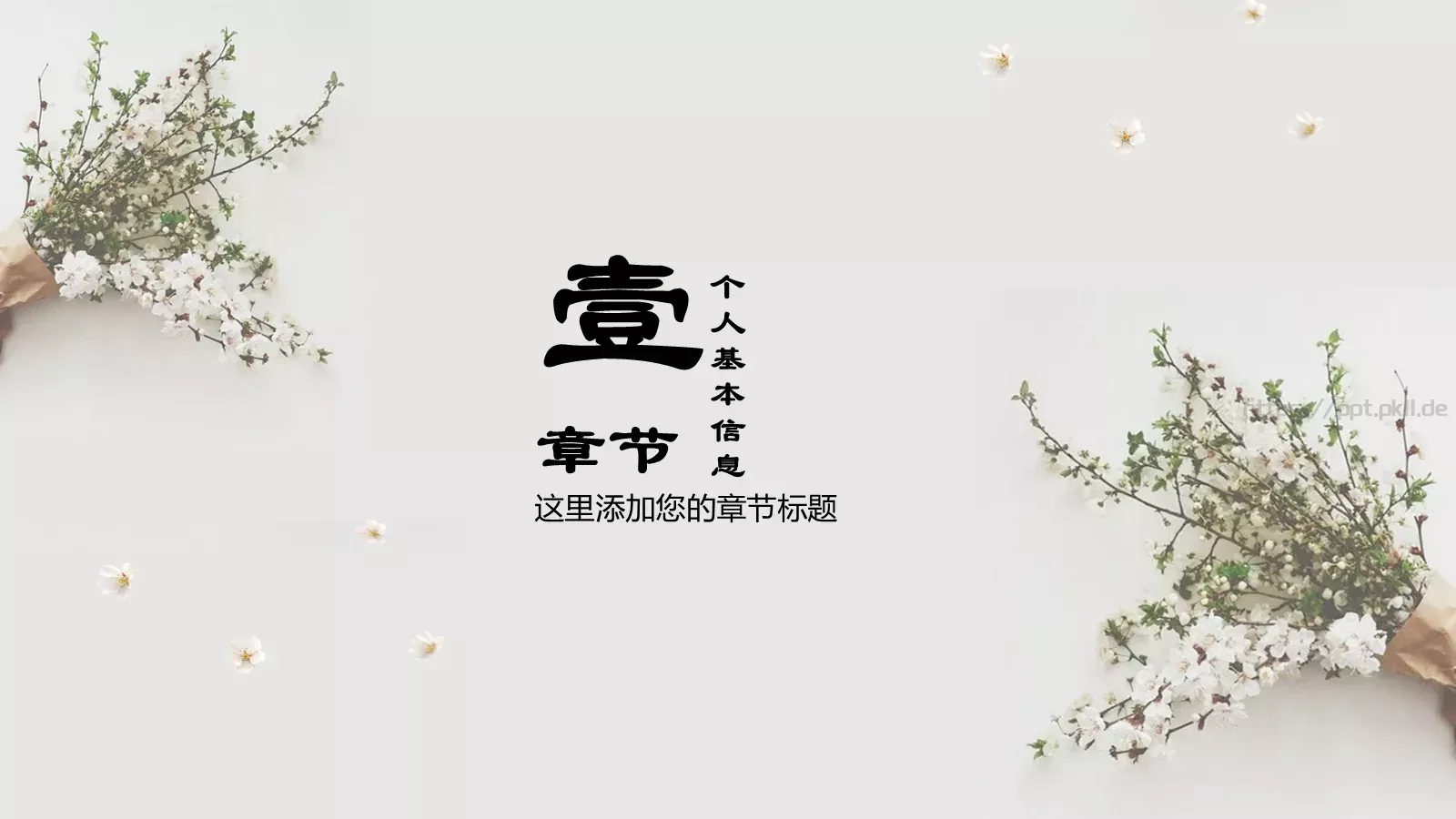个人简历PPT模板 第 3 页缩略图