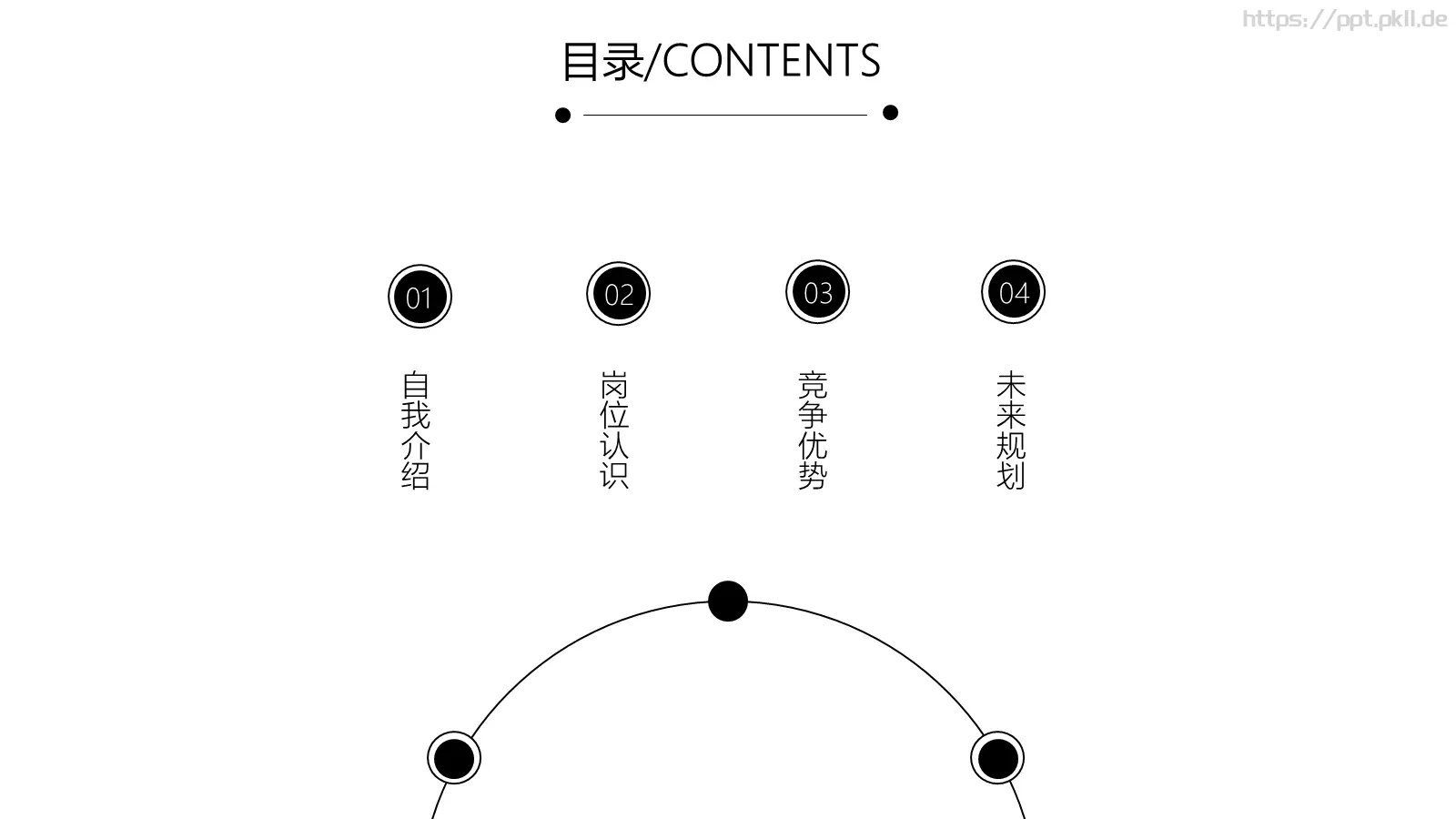 极简主义个人简历PPT模板 第 2 页缩略图
