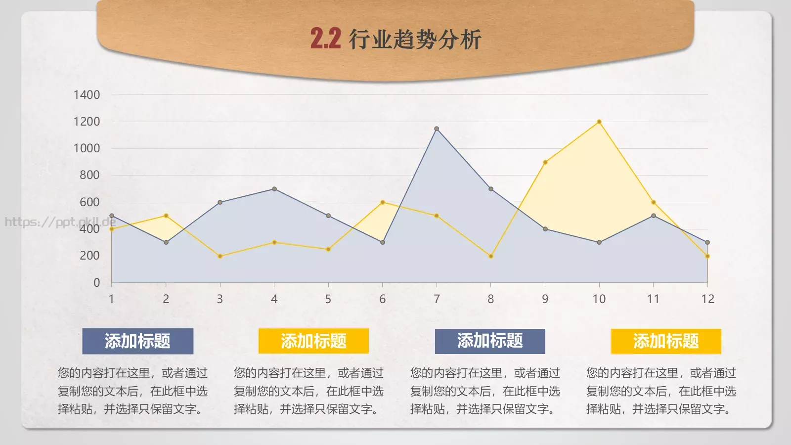 个人简历PPT模板 第 12 页预览图