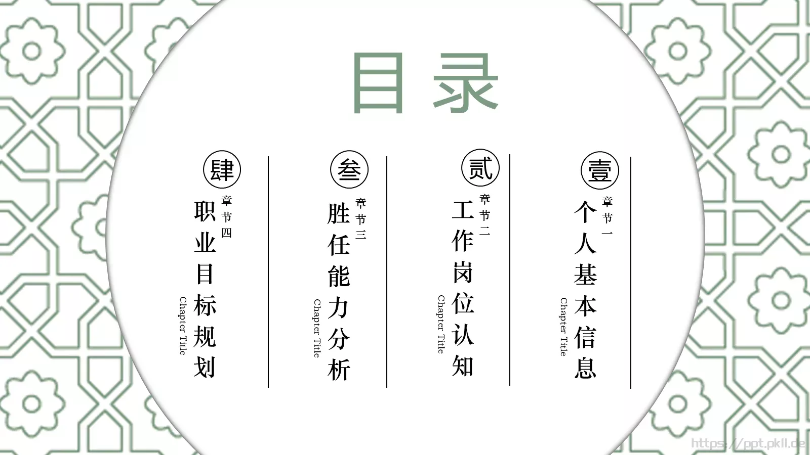 清新个人简历竞聘求职PPT模板 第 2 页缩略图