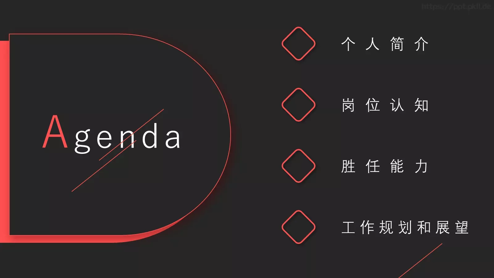 个人简历PPT模板 第 2 页缩略图