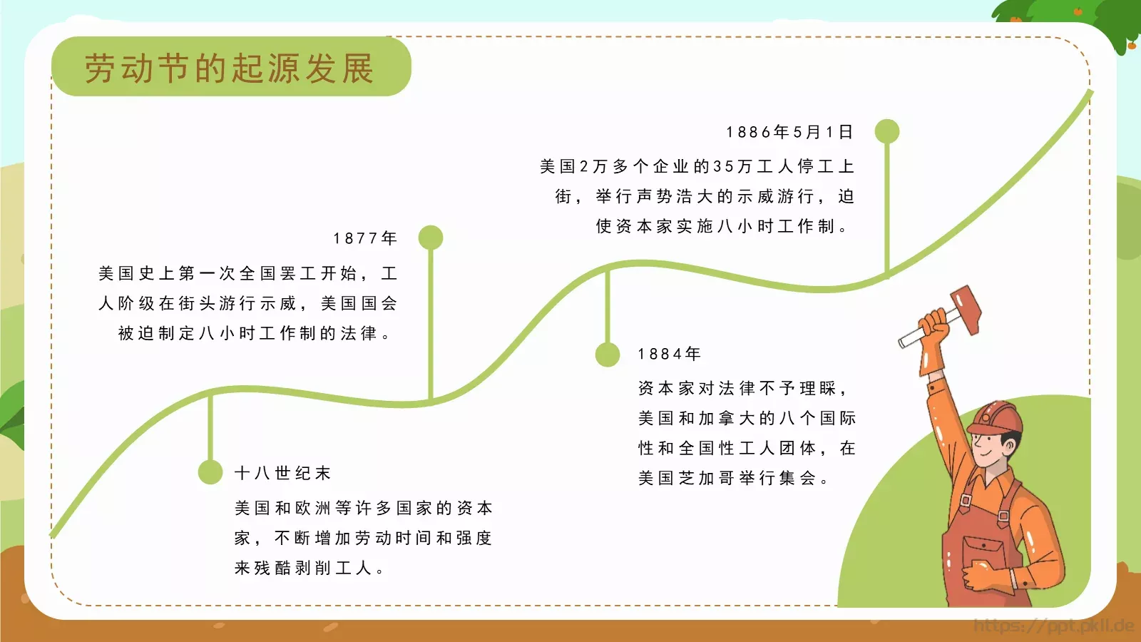 劳动节我劳动PPT模板 第 4 页缩略图
