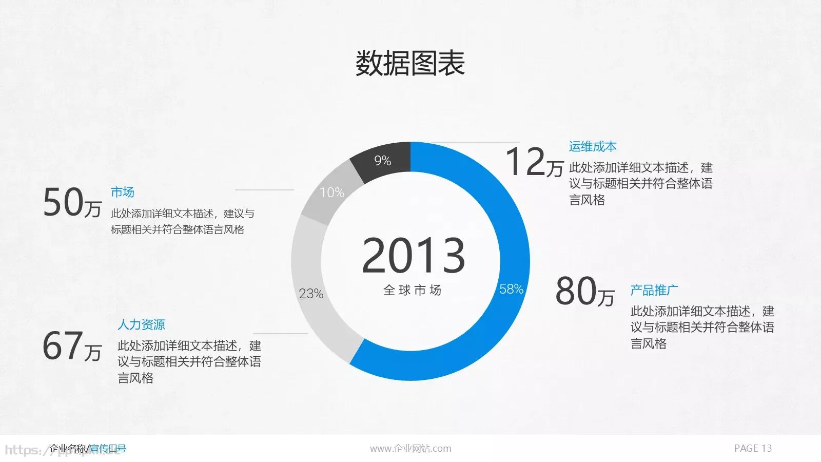 商务通用汇报PPT模板 第 13 页预览图