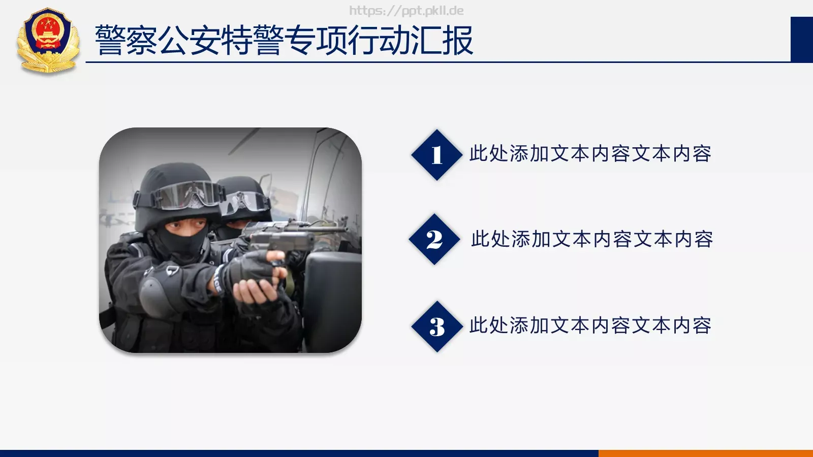 公安机关工作汇报PPT模板 第 12 页预览图