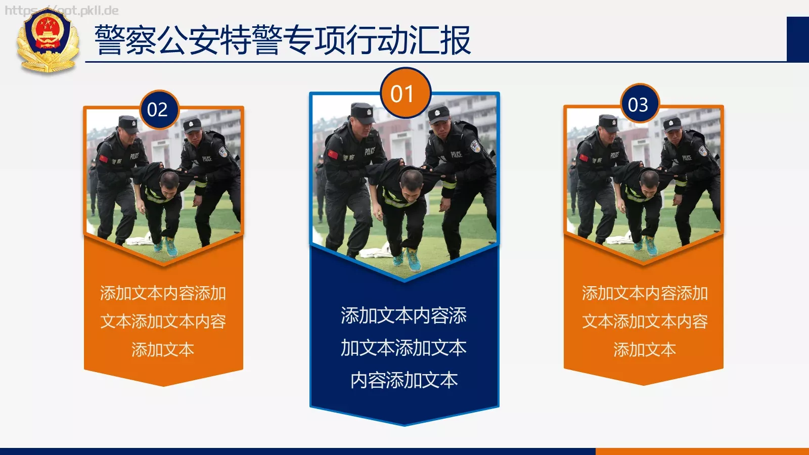 公安机关工作汇报PPT模板 第 16 页预览图