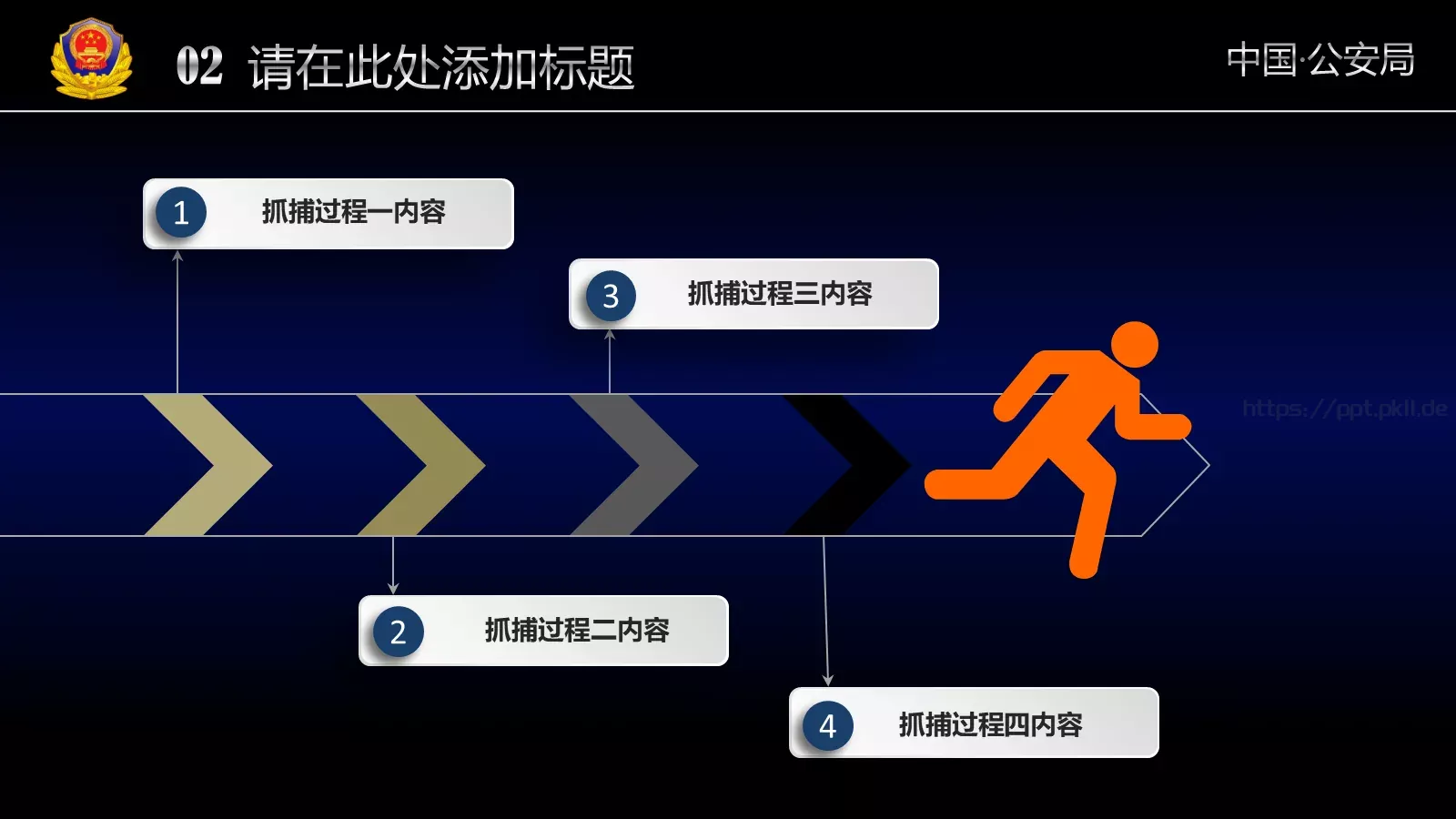 公安机关工作汇报通用PPT模板 第 18 页预览图